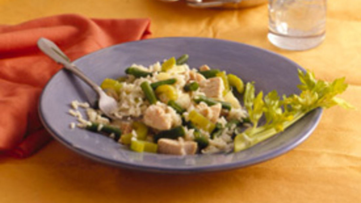 Chicken and Green Beans with Rice