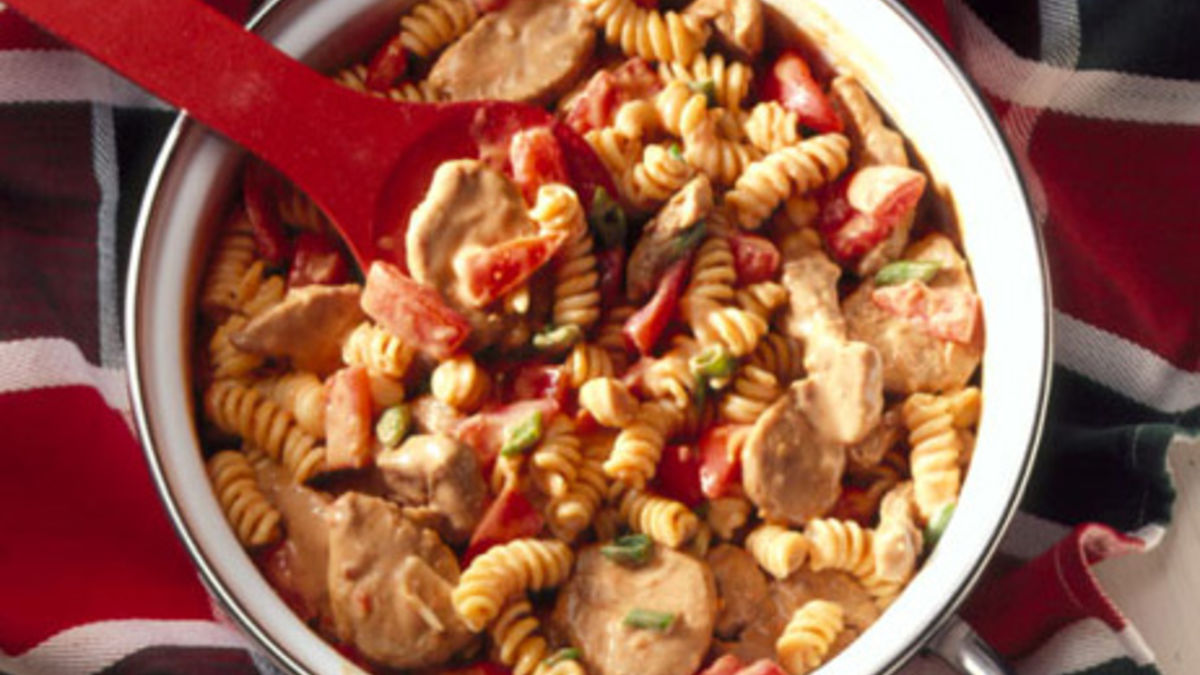 Spicy Peanut Butter-Pork Pasta