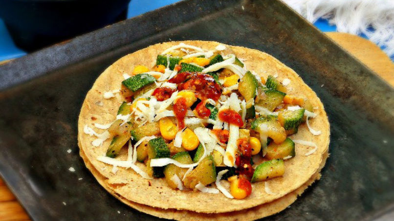 Zucchini and Corn Tacos