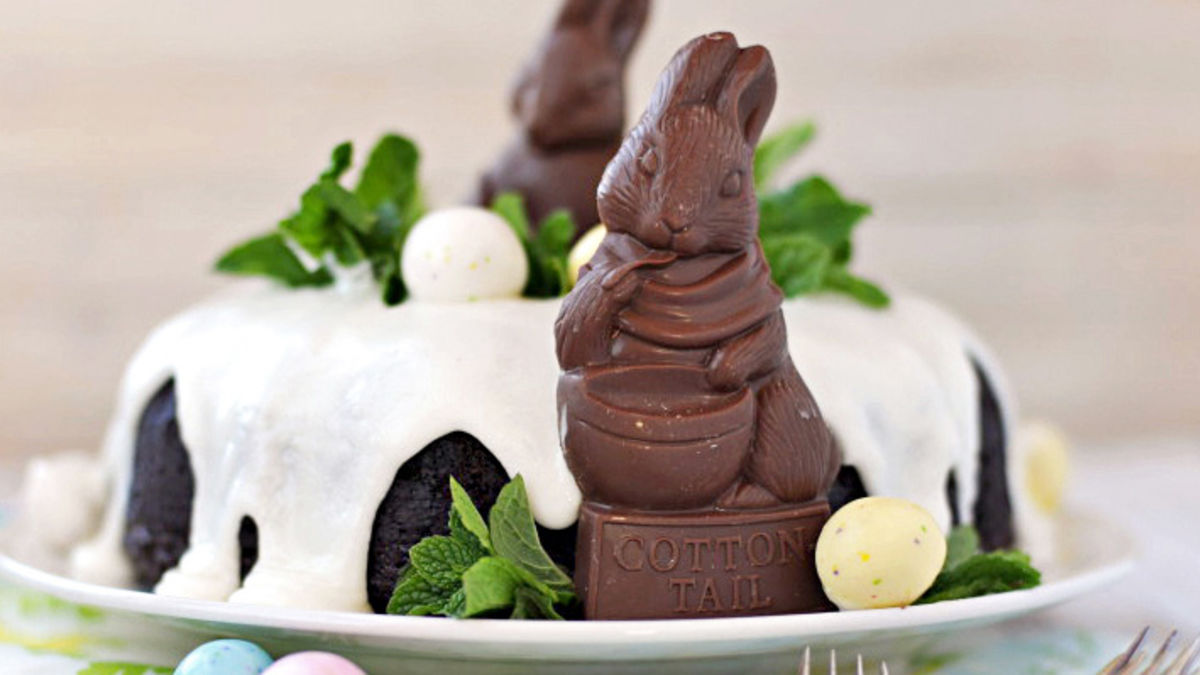 Chocolate Easter Bunny Cake