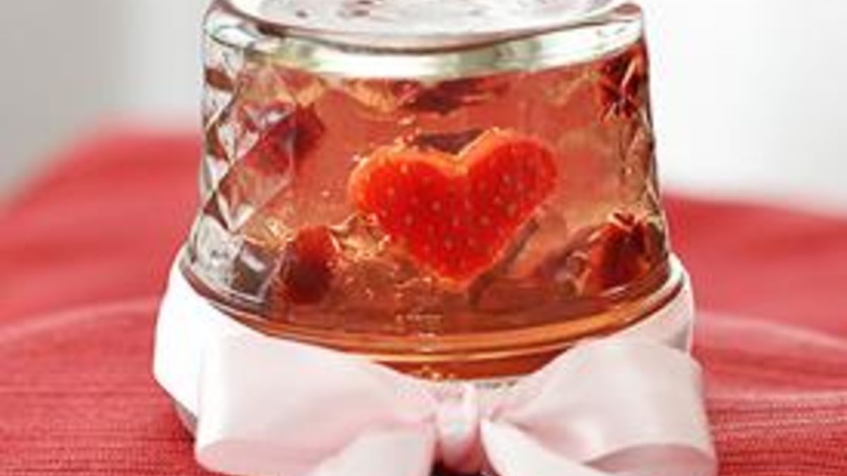 Valentine Snow Globe Jello Shots