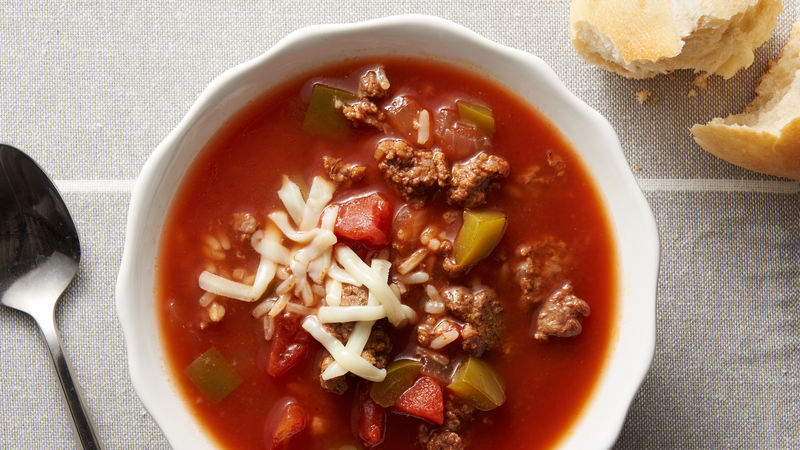 Slow Cooker Stuffed Pepper Soup