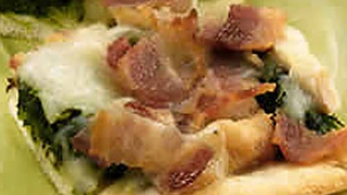 Bacon Spinach Pizza