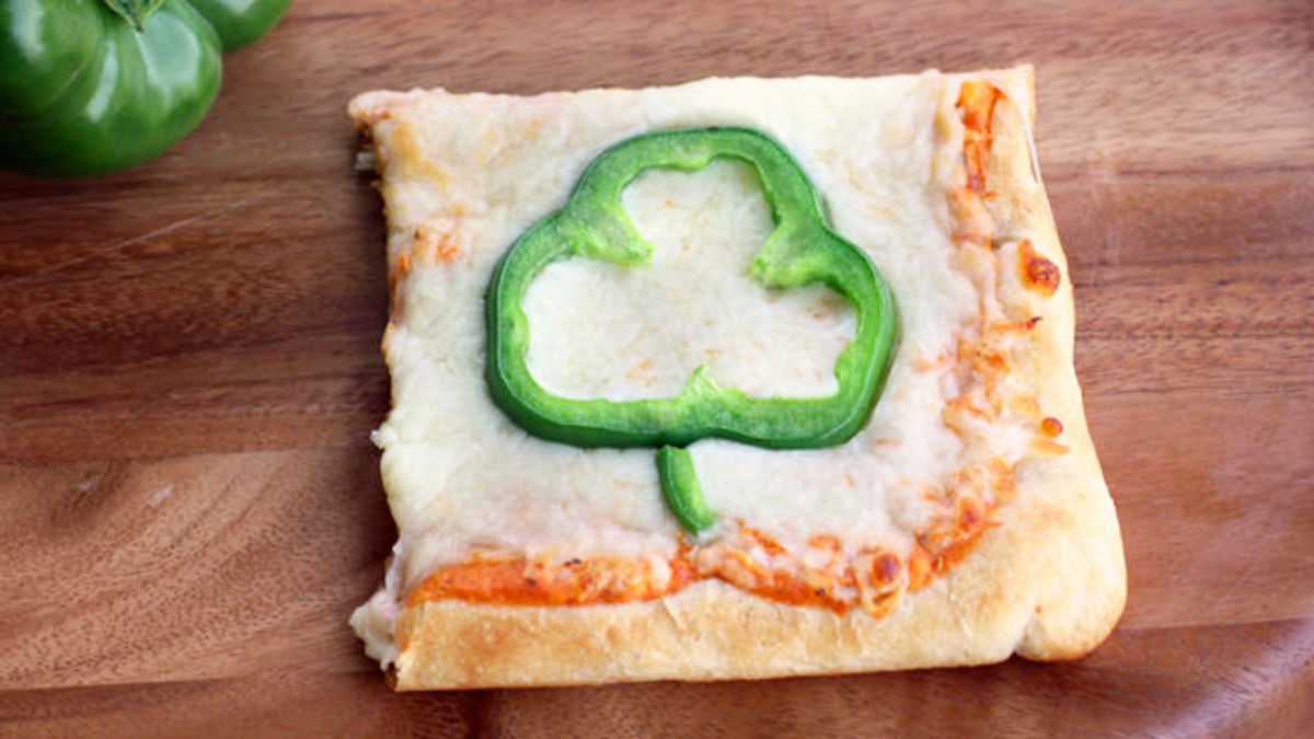 Shamrock Pizza Squares