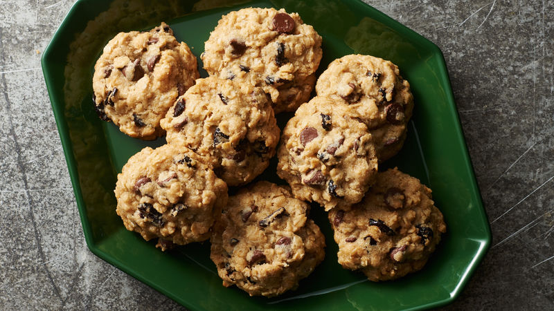 Vegan Chocolate Chip Cherry Oatmeal Cookies