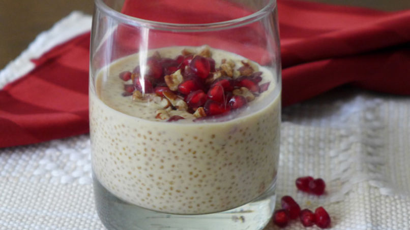 Quinoa Pudding with Pomegranate and Pecans