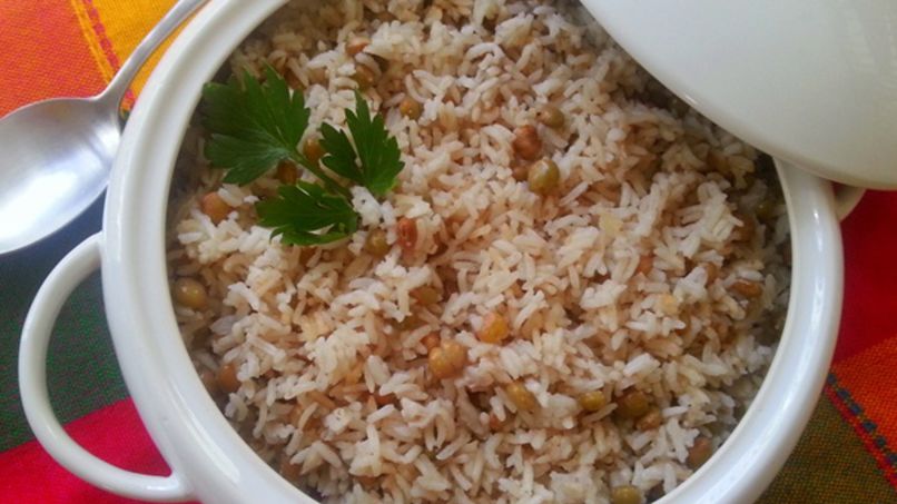 Rice with Pigeon Peas and Coconut