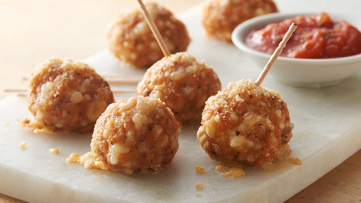 Italian Sausage Crescent Cheese Balls