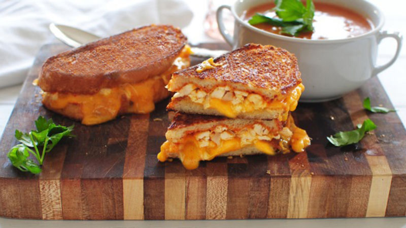 Chipotle Chicken Grilled Cheese Recipe - Tablespoon.com