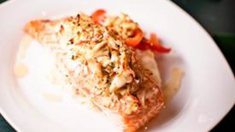 Crab Stuffed Salmon Recipe - Tablespoon.com