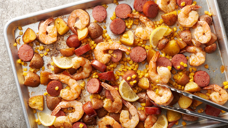 Sheet-Pan Shrimp Boil