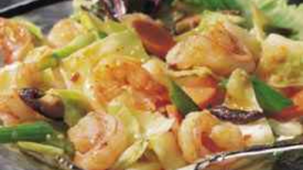 Shrimp with Spicy Garlic Sauce 