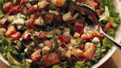 Sunchoke and Spinach Salad