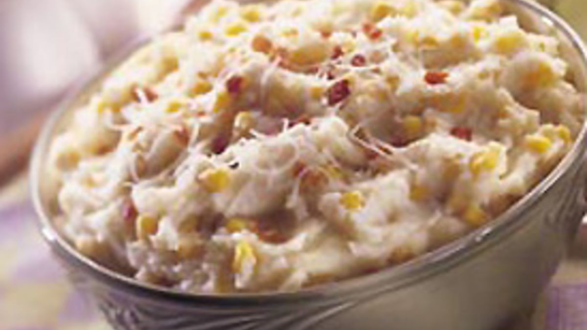 Easy Mashed Potatoes and Corn