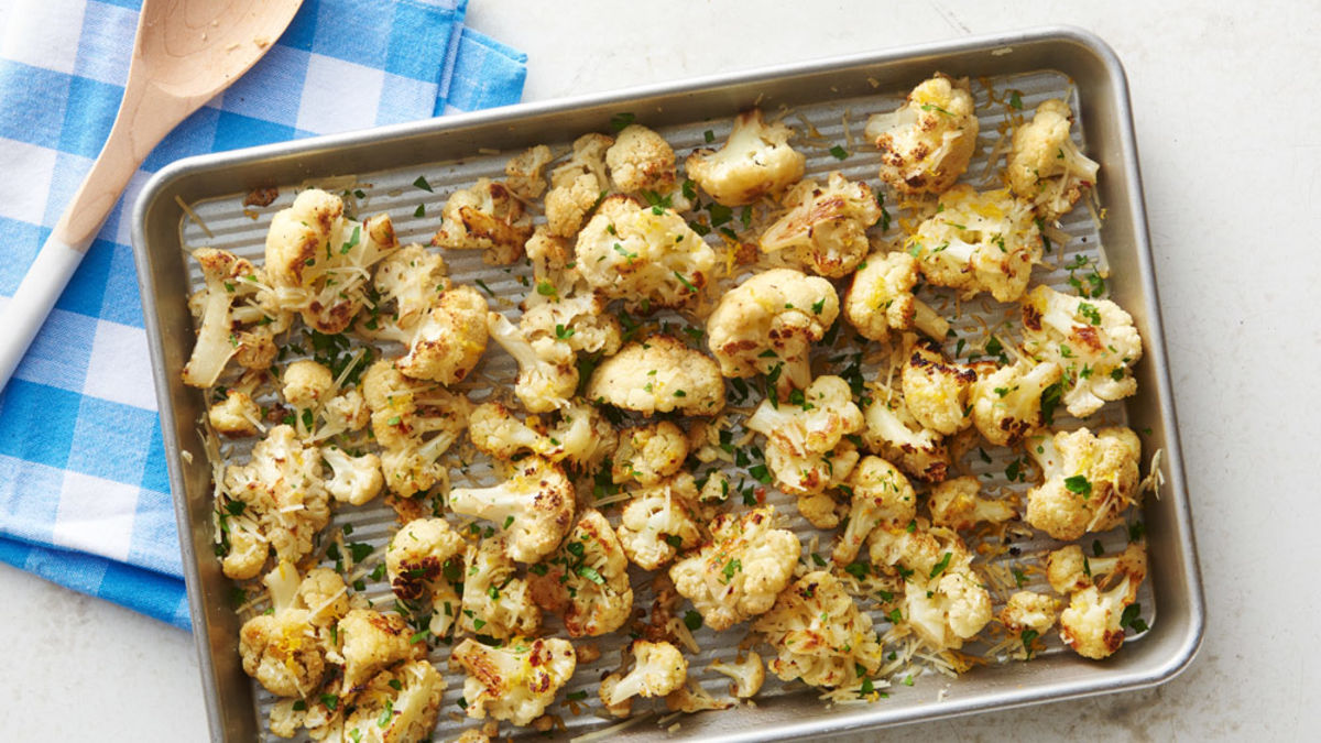 Easy Parmesan Roasted Cauliflower