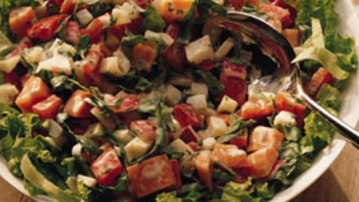 Sunchoke and Spinach Salad