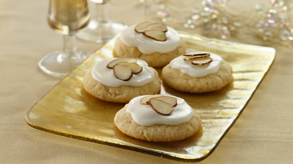 Glazed Almond Sugar Cookies