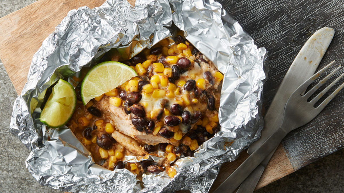 Southwest Pork Chop Foil Packs