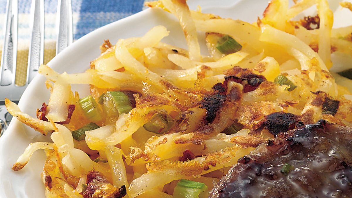 Sharp Cheddar and Hash-Brown Patties