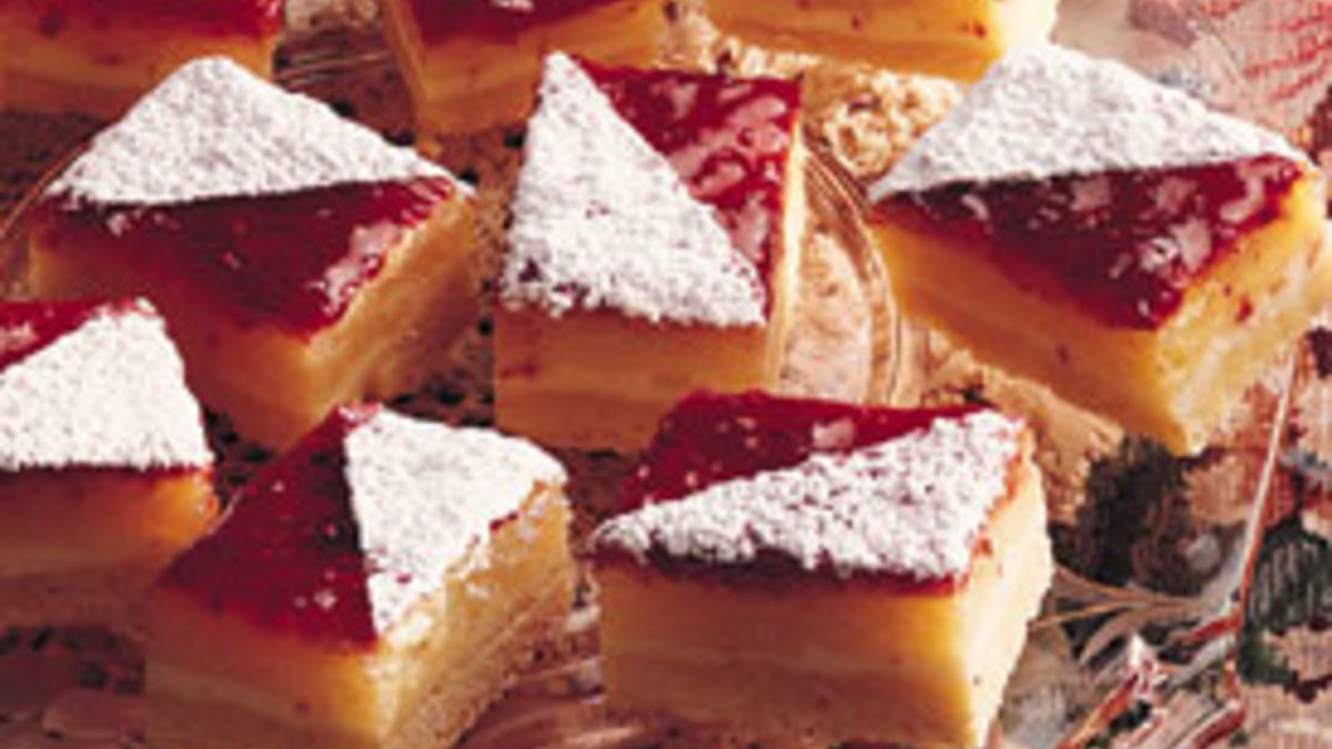 Luscious Lemon-Raspberry Bars 