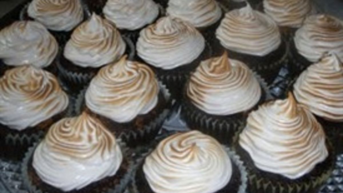 Chocolate Graham Cracker Cupcakes With Toasted Marshmallow