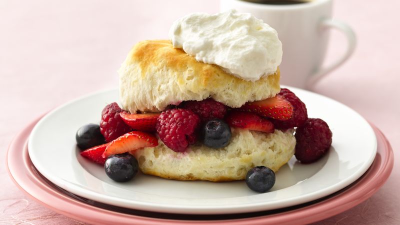 Triple Berry Biscuit Shortcakes