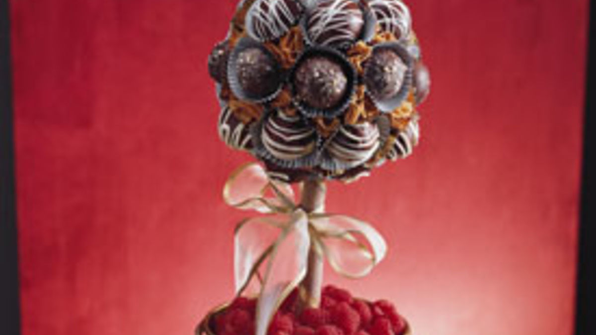 Chocolate Truffles Topiary