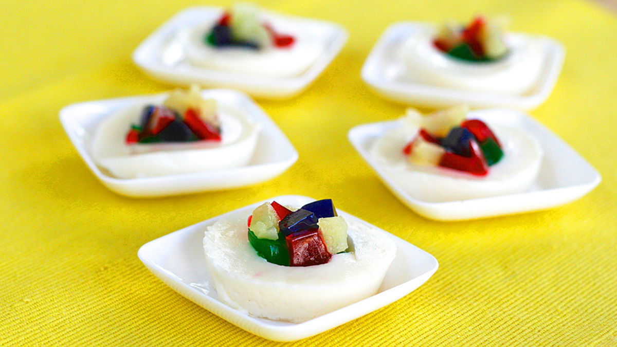 Fruity Vanilla Jello Shots