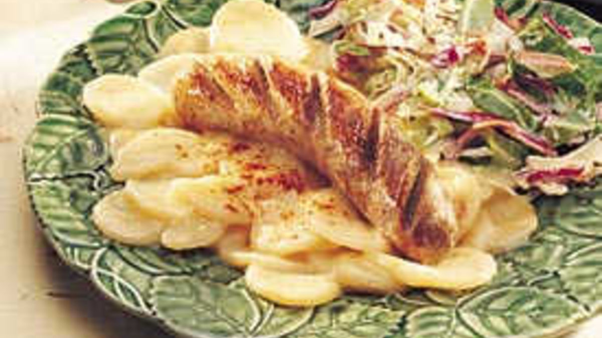 German Potato Salad with Bratwurst