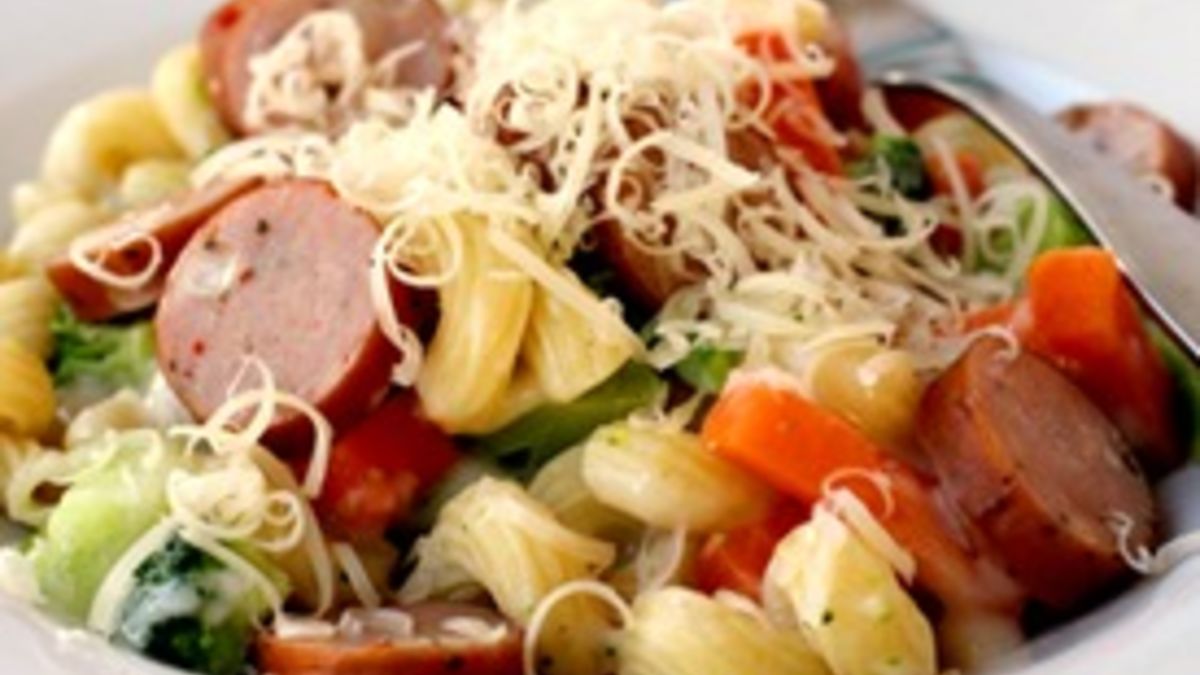 Super Quick Sausage Pasta