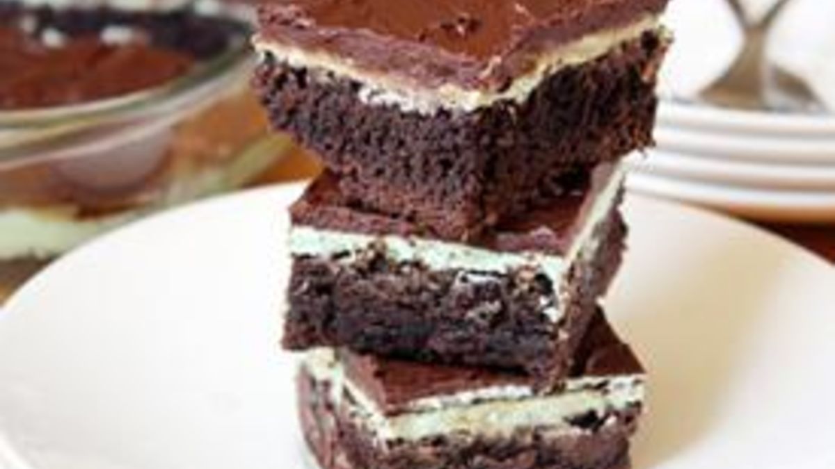 Creme De Menthe Brownies