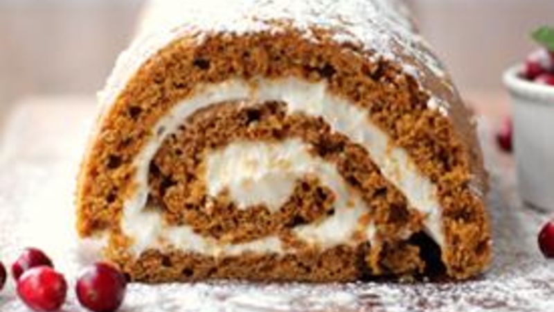 Gingerbread Pumpkin Roll Recipe - Tablespoon.com