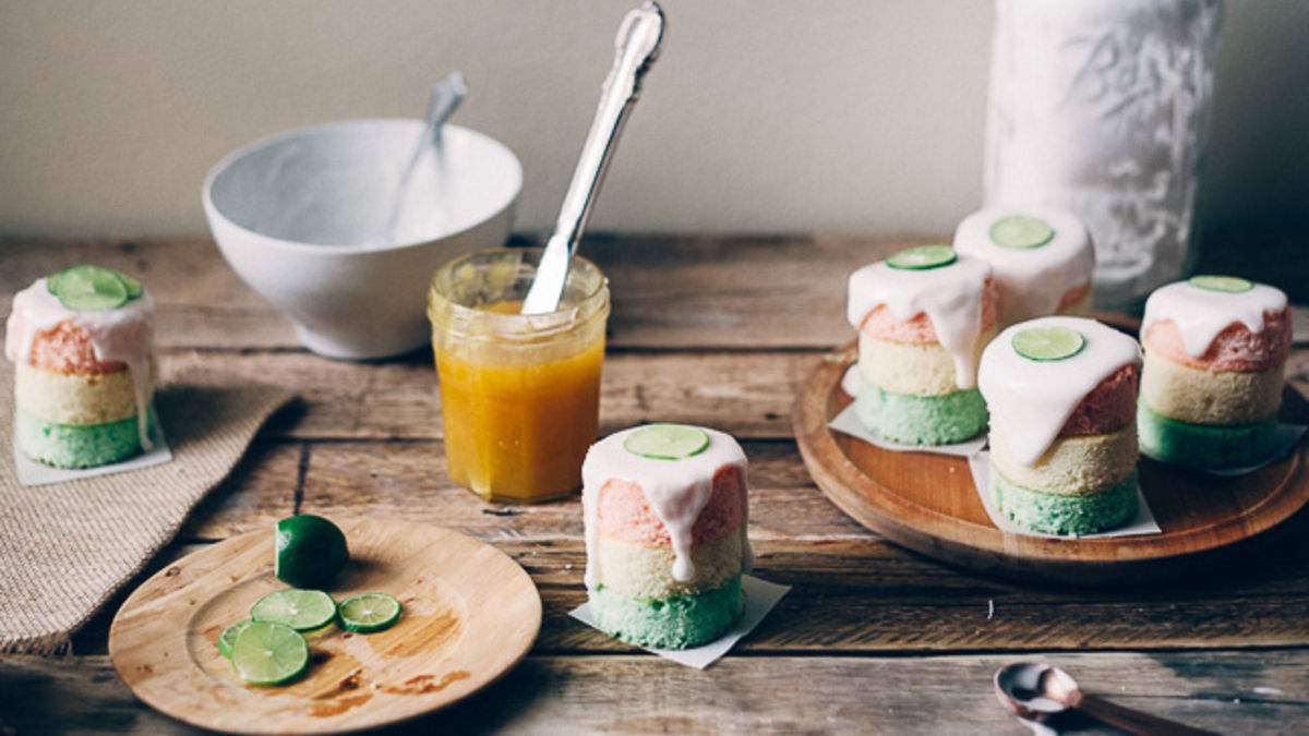 Layered Citrus Mini Cakes