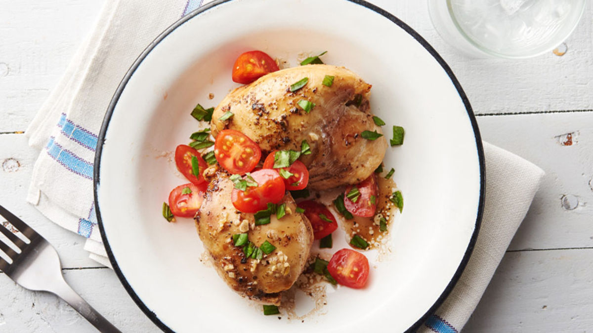 5-Ingredient Slow-Cooker Balsamic Chicken