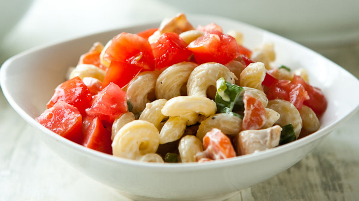 Chicken-Bacon-Ranch Pasta Salad