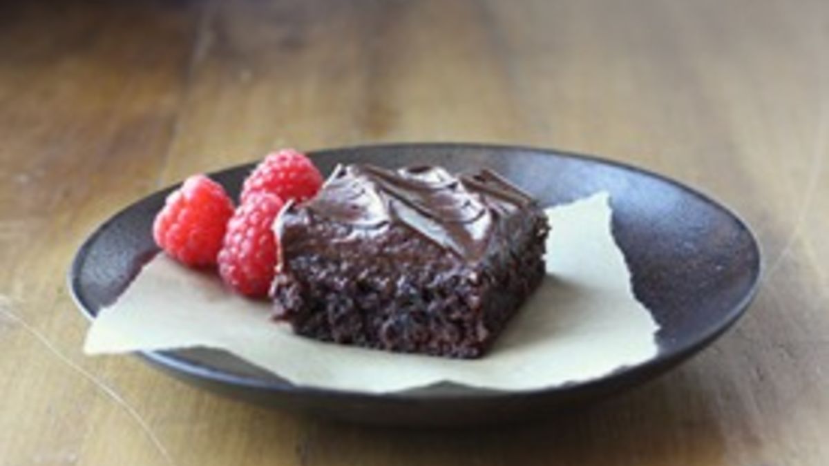 Raspberry Truffle Brownies