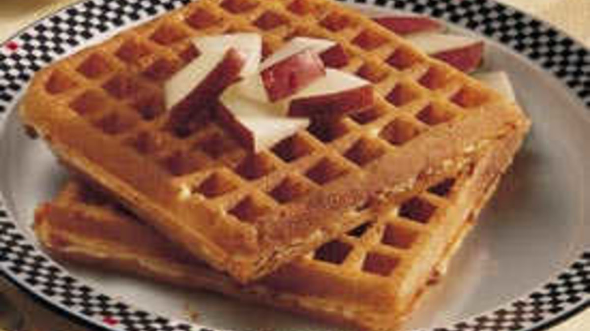 Bacon and Swiss Waffles