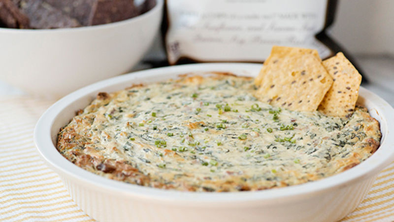 Blue Cheese-Bacon Spinach Dip Recipe - Tablespoon.com