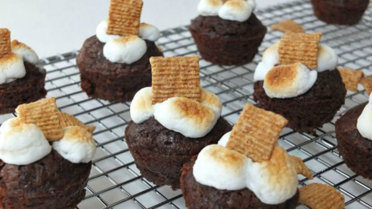 S’mores Brownie Bites