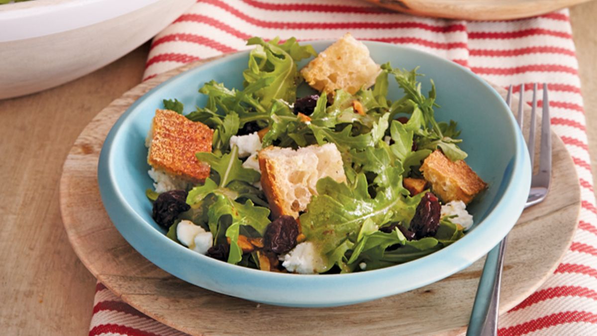 Cherry-Almond-Arugula Salad