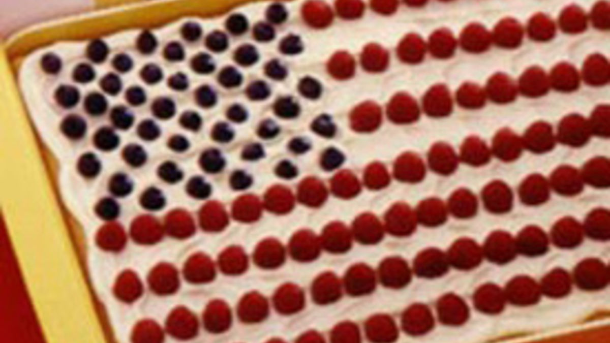 Stars and Stripes Cookie Squares