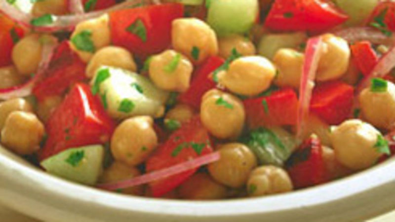 Mediterranean Chick Pea Salad Recipe - BettyCrocker.com