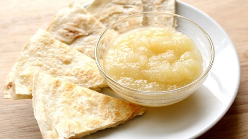 Cream Cheese and Apple Sauce Quesadillas