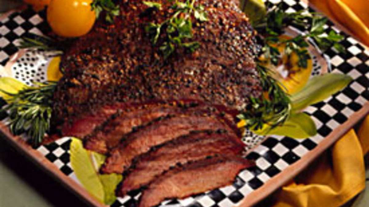 Smoked Four-Pepper Beef Brisket