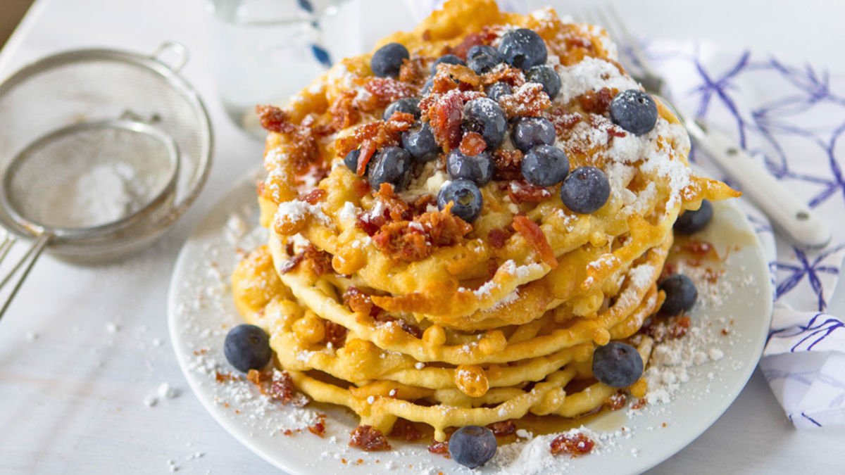 Bacon Funnel Cakes