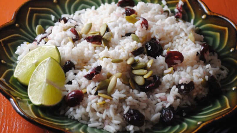Coconut Cranberry Holiday Rice
