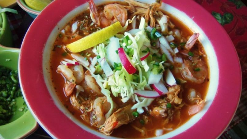Chicken and Shrimp Pozole
