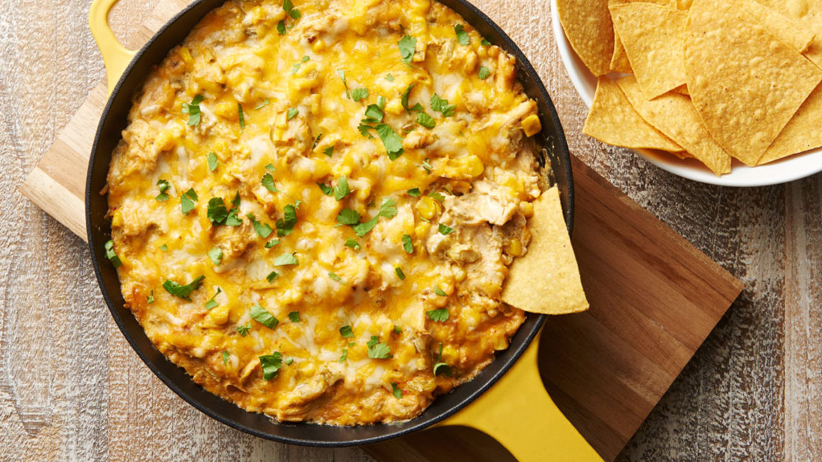 Green Chile Chicken Skillet Dip