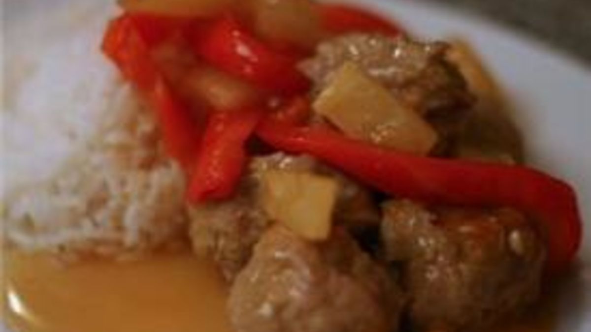 Hawaiian Turkey Meatballs