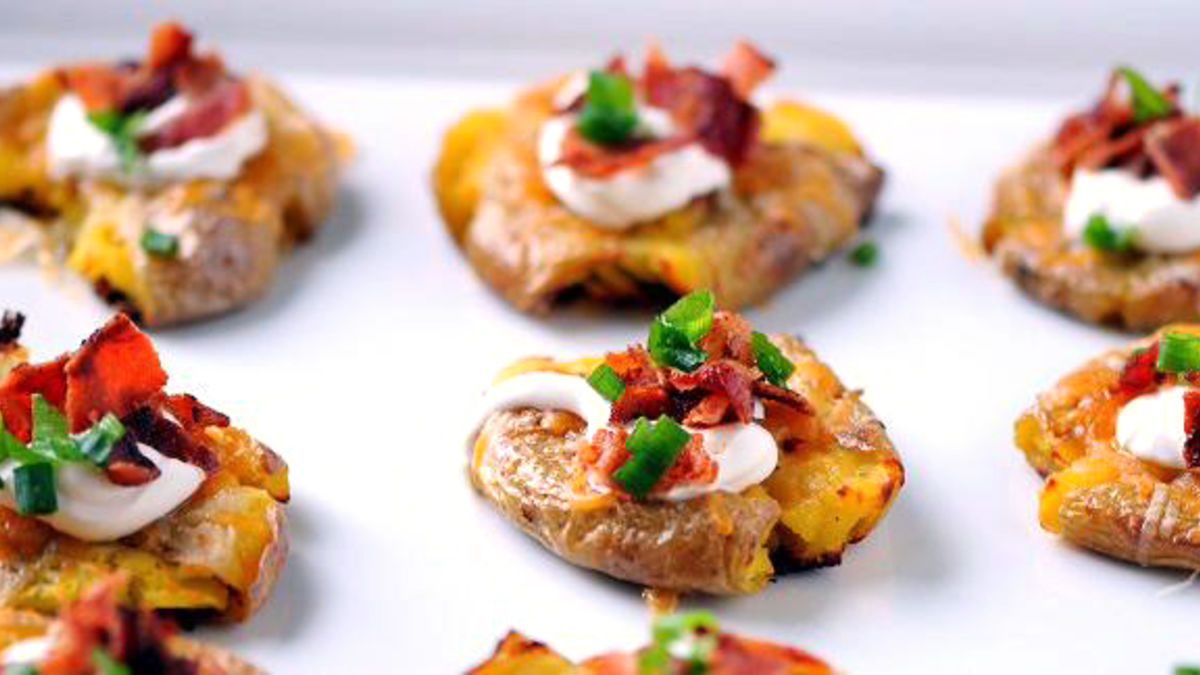 Loaded Smashed Potatoes